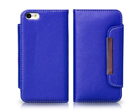Wallet Series iPhone 5C Flip Leather Case - Blue