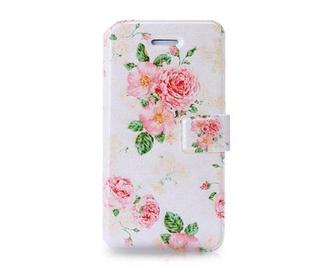 Famoso Series iPhone 5C Flip Leather Case - Flowers