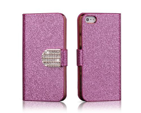 Twinkle Series iPhone 5C Flip Leather Case - Magenta