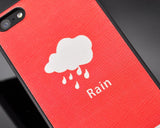 Weather Series iPhone 5 and 5S Leather Case - Rain