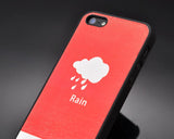 Weather Series iPhone 5 and 5S Leather Case - Rain