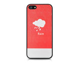 Weather Series iPhone 5 and 5S Leather Case - Rain