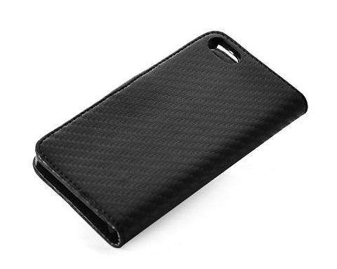 Twill Series iPhone 5 and 5S Flip Leather Case - Black