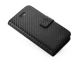 Twill Series iPhone 5 and 5S Flip Leather Case - Black