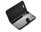 Twill Series iPhone 5 and 5S Flip Leather Case - Black