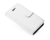 Twill Series iPhone 5 and 5S Flip Leather Case - White