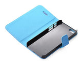 Twill Series iPhone 5 and 5S Flip Leather Case - Blue