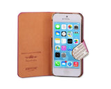 Twinkle Series iPhone 5 and 5S Flip Leather Case - Pink