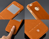 Eyelet Pro Series iPhone 6 Flip Leather Case (4.7 inches) - Brown
