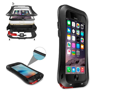 Waterproof Pro Series iPhone 6 and 6S Metal Case - Black