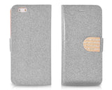 Twinkle Series iPhone 6 Plus Flip Leather Case (5.5 inches) - Silver