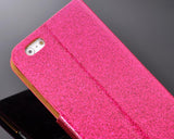 Twinkle Series iPhone 6 and 6S Flip Leather Case - Magenta