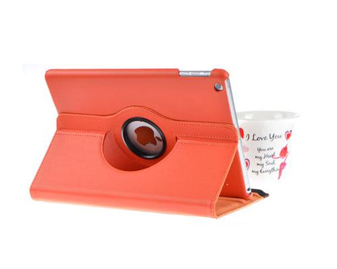 Rotating Series iPad Mini 4 Flip Leather Case - Orange