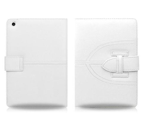 Briefcase Series iPad Mini Flip Leather Case - White