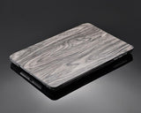 Wooden Series iPad Mini Flip Leather Case - Gray