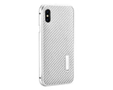 iPhone X Metal Case with Carbon Fiber Back