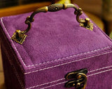 Retro Multi-purpose Three-tier Jewelry Box - Purple