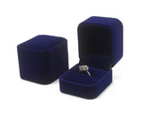 Premium Velvet Ring Box - Blue