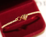 Golden Diamond Crystal Bangle