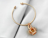 Dangle Princess Crown Crystal Bangle