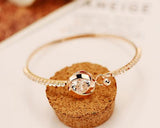 Classic Hollow Ball Crystal Bangle