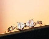 Princess Bowknot White Crystal Bangle