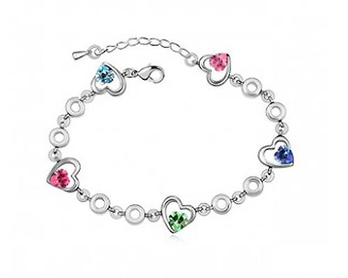 Forever Love Silver Crystal Bracelet
