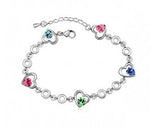 Forever Love Silver Crystal Bracelet