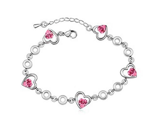 Forever Love Crystal Bracelet - Pink