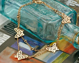 Chic Hollow Butterfly Crystal Gold Bracelet