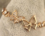 Lovely Butterfly Crystal Bracelet