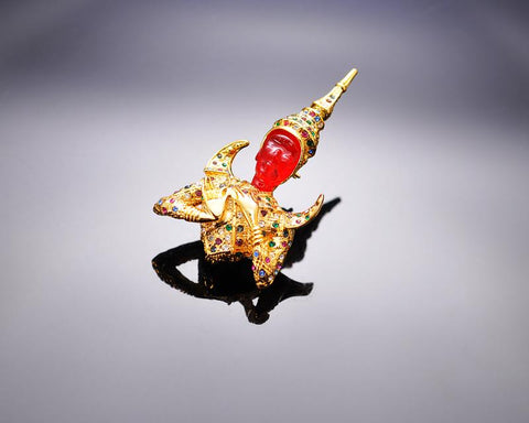 Thai Buddha Brooch Pin