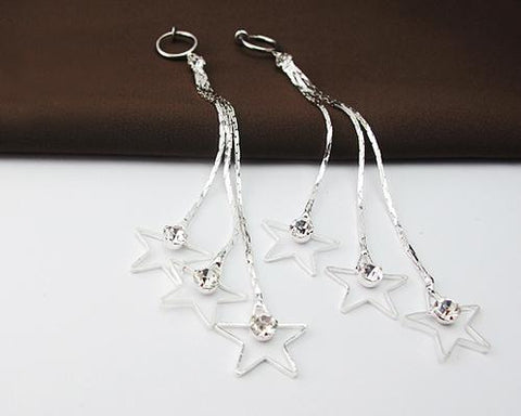 Tassel Stars Crystal Earrings Dangle Earrings for Women