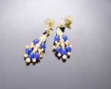 Exquisite Blue Crystal Stud Earrings for Women