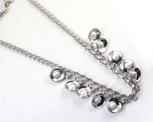 Adorned Pearl Necklace