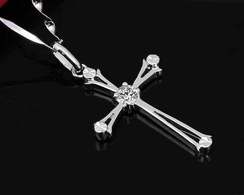 Holy Cross Crystal Necklace