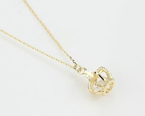 Princess Crown Crystal Necklace