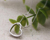 Open Heart 925 Sterling Silver Necklace