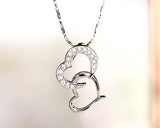 Infinite Love 925 Sterling Silver Crystal Necklace