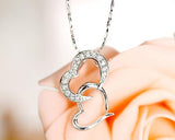Infinite Love 925 Sterling Silver Crystal Necklace