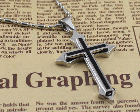 Simply Stainless Steel Cross Necklace
