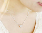 Lovely Bow-knot Crystal Necklace