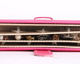 Portable Jewelry Organizer Earring Storage Book - Pink