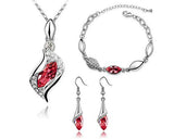 Classic Series Crystal Jewelry Set - Red