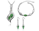 Classic Series Crystal Jewelry Set - Green