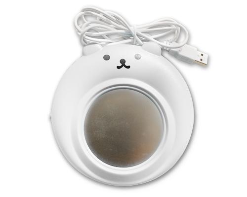 Cute Bear Series Desktop USB Cup Warmer - White