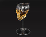Skull Shot Glass 2 Pieces Double Shot 75 Milliliter 2.5 Ounce Whiskey Glass