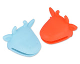 2 Pieces Silicone Pot Holders Oven Mitt Pinch Grip - D