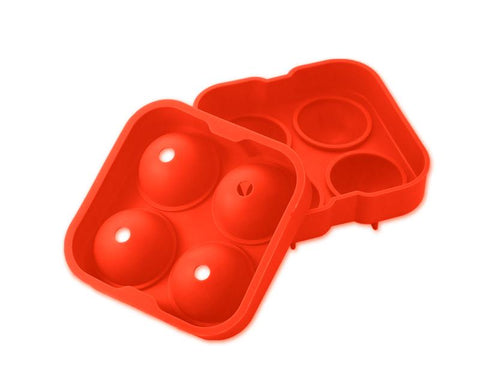 4.5cm Flexible Silicone Ice Balls Molds - Red