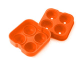 4.5cm Flexible Silicone Ice Balls Molds - Orange